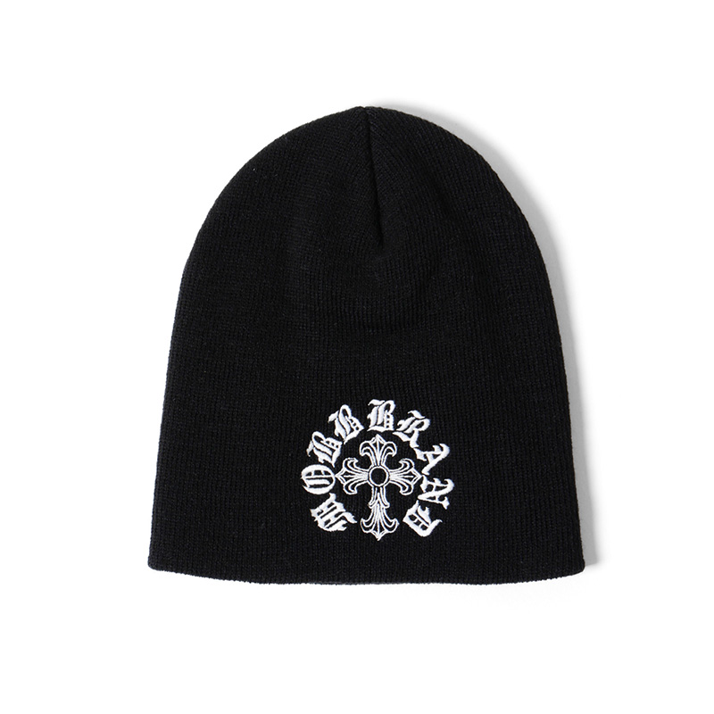 CROSS BEANIE -BLACK-