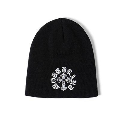 CROSS BEANIE -BLACK-