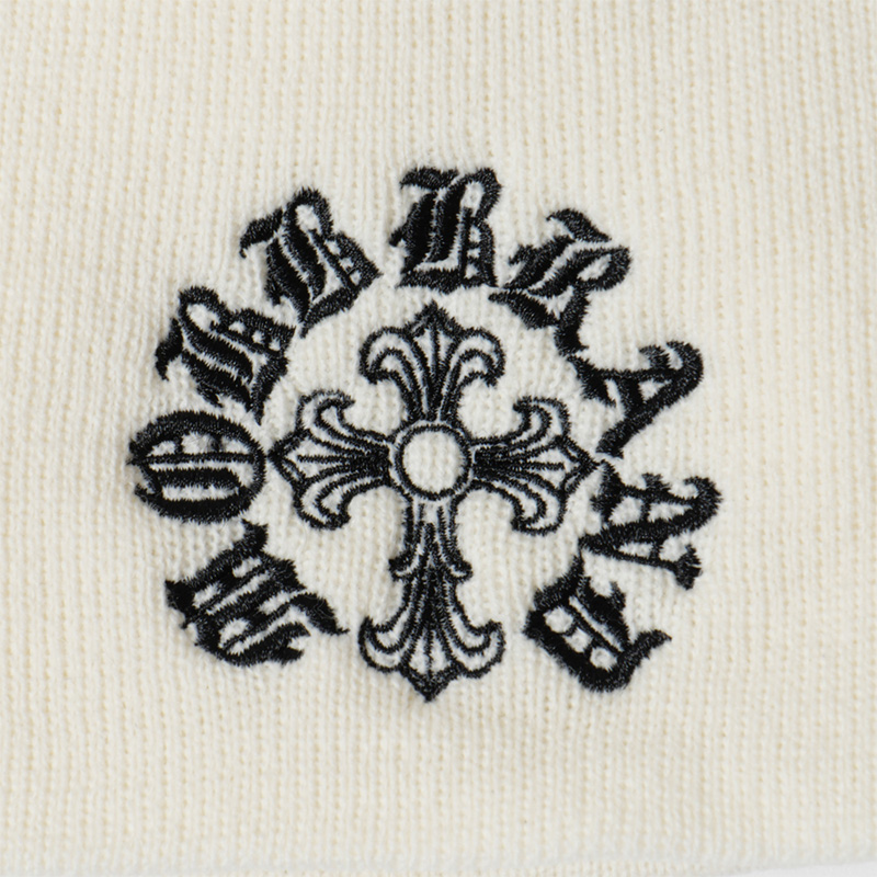 CROSS BEANIE -WHITE-