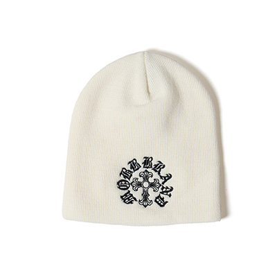 CROSS BEANIE -WHITE-