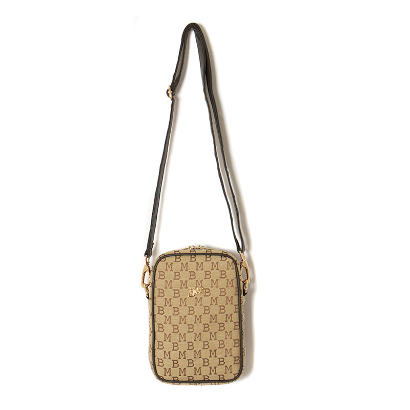 MONOGRAM JACQUARD MINI BAG -BEIGE-
