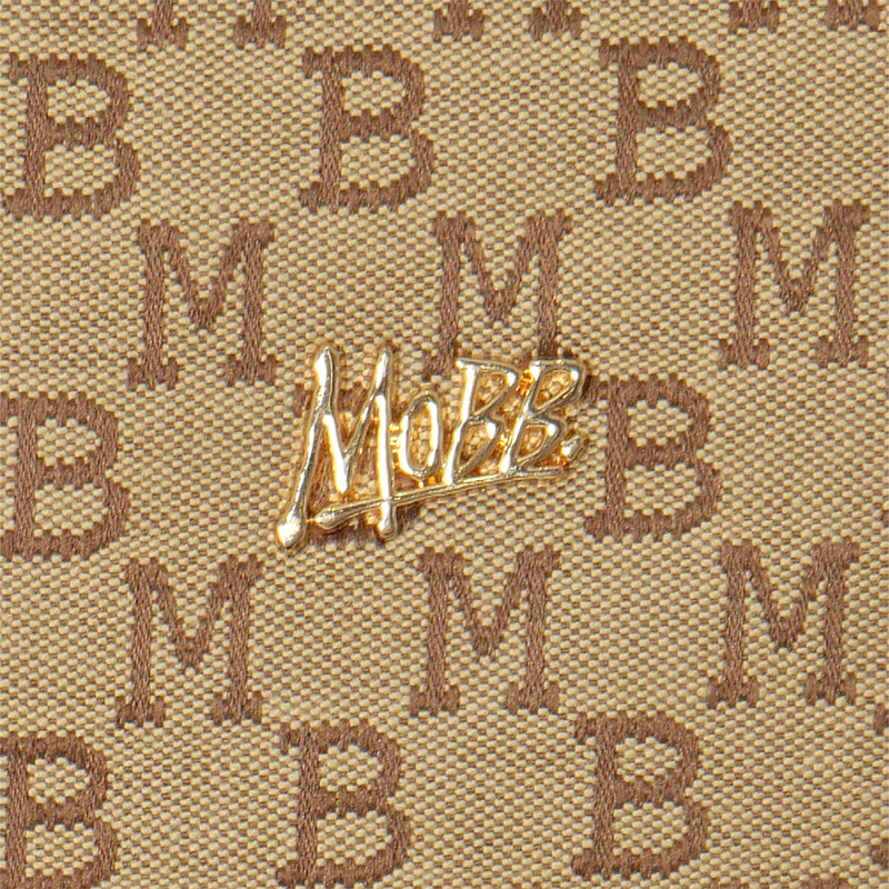 MONOGRAM JACQUARD MINI BAG -BEIGE-