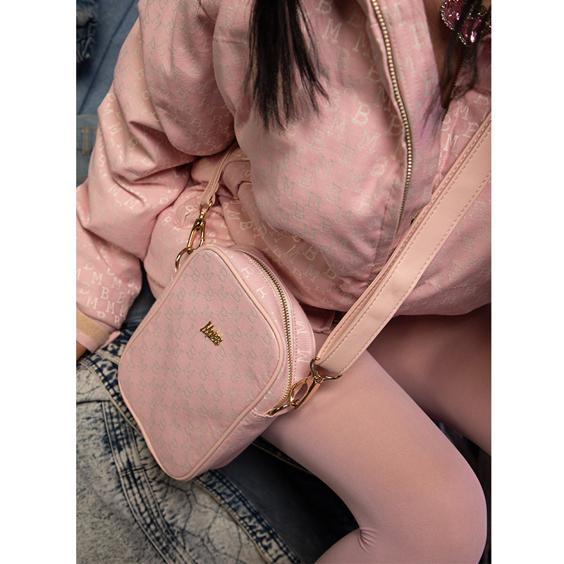 MONOGRAM JACQUARD MINI BAG -BEIGE-