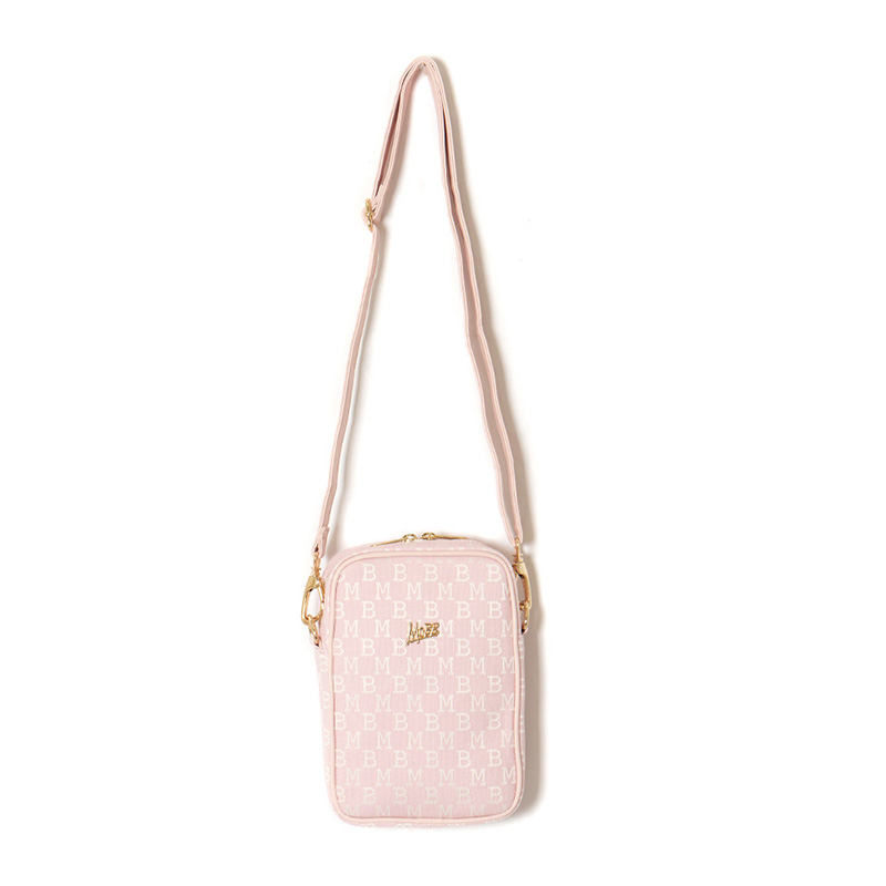 MONOGRAM JACQUARD MINI BAG -PINK-