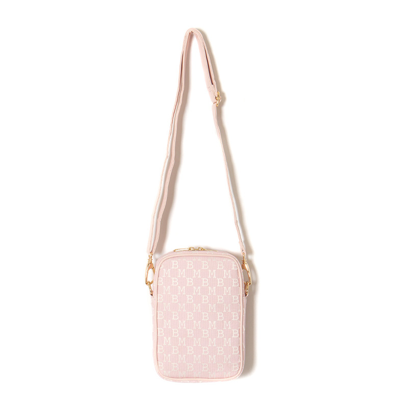 MONOGRAM JACQUARD MINI BAG -PINK-