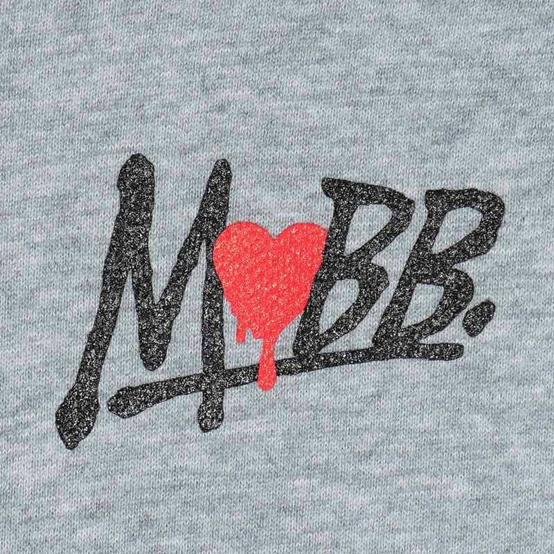 HEART DRIP HOODIE -GREY- (KIDS)