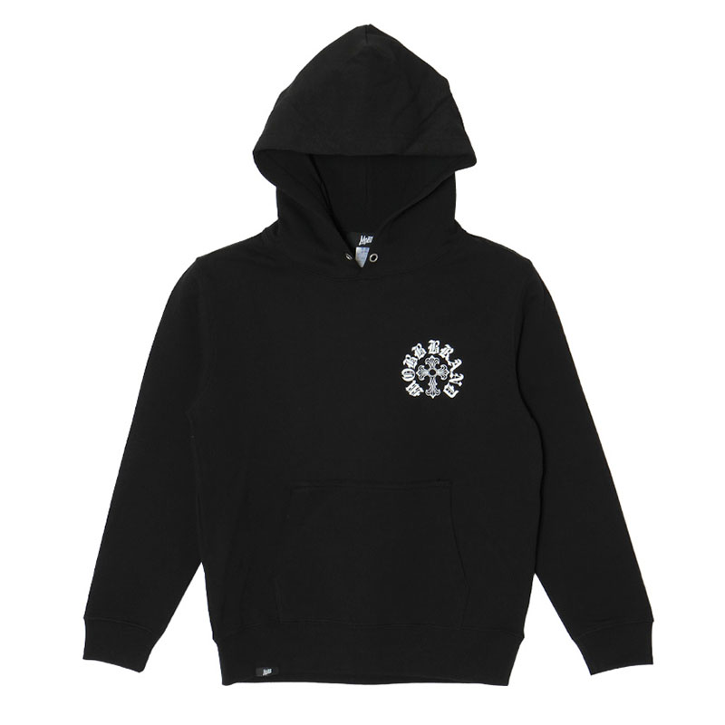 CROSS HOODIE -BLACK- (KIDS)
