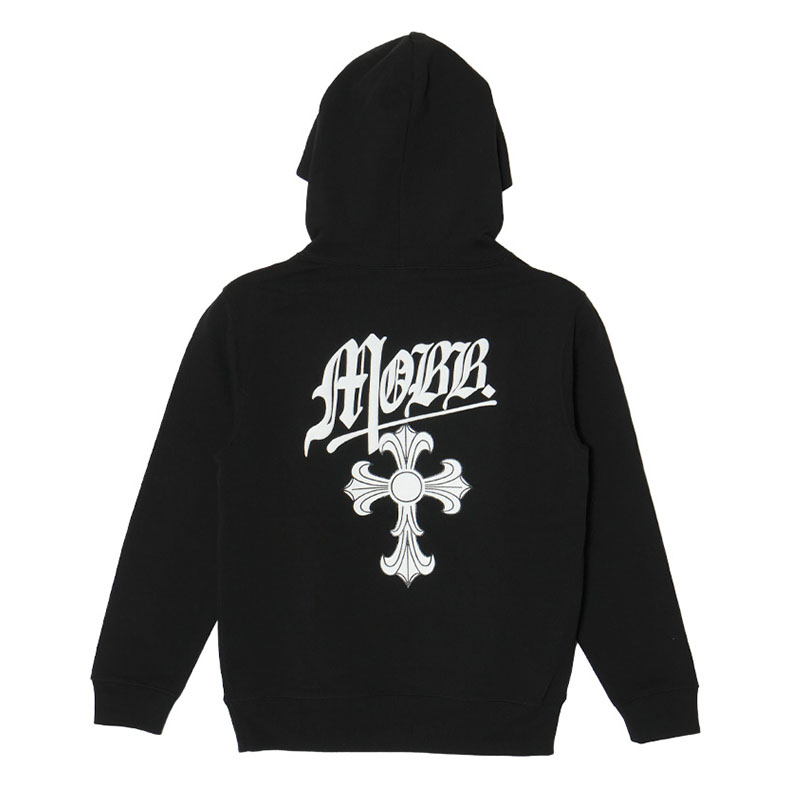 CROSS HOODIE -BLACK- (KIDS)