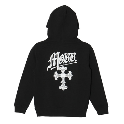 CROSS HOODIE -BLACK- (KIDS)