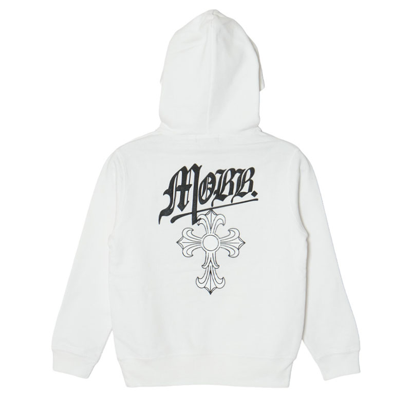 CROSS HOODIE -WHITE- (KIDS)