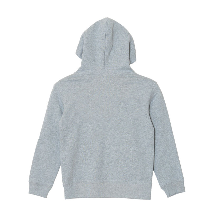 HEART DRIP WAPPEN ZIP HOODIE -GREY- (KIDS)