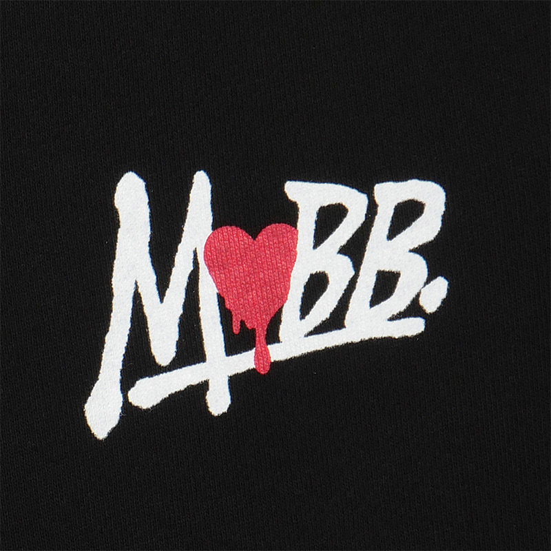 HEART DRIP SWEAT PANTS -BLACK- (KIDS)