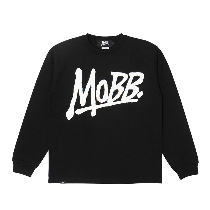 (P)MAGNUM WEIGHT OG BIG L/S T-SHIRT -BLACK-
