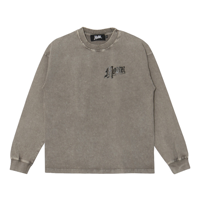 OLD OG PIGMENT L/S T-SHIRT -GREY-