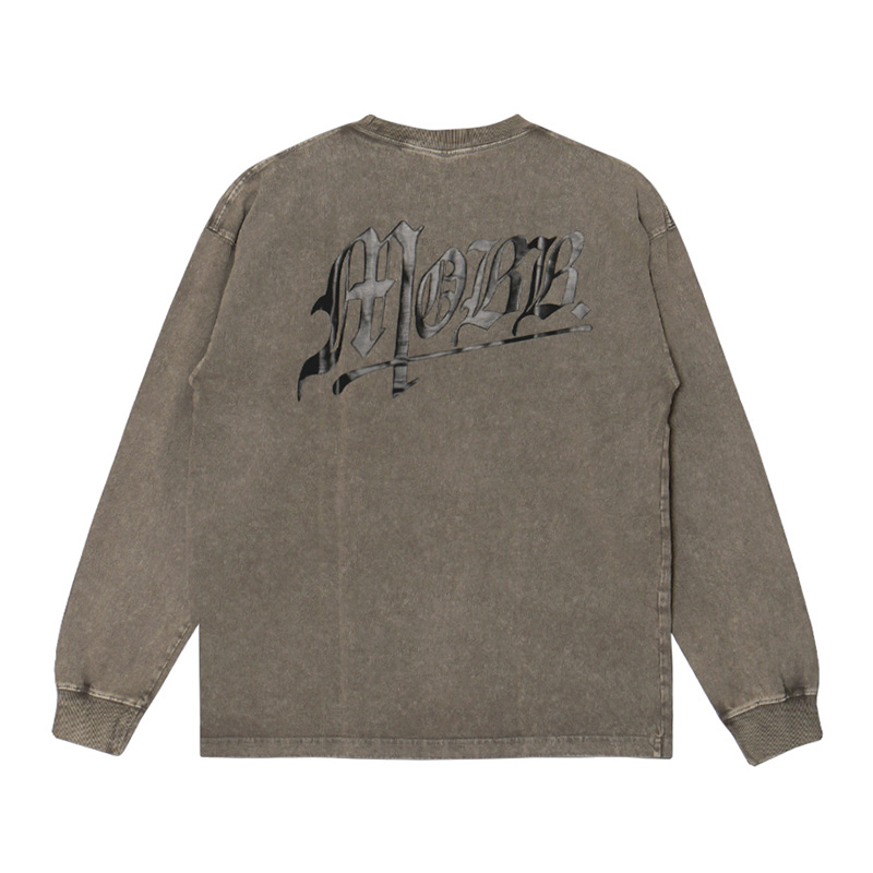 OLD OG PIGMENT L/S T-SHIRT -GREY-