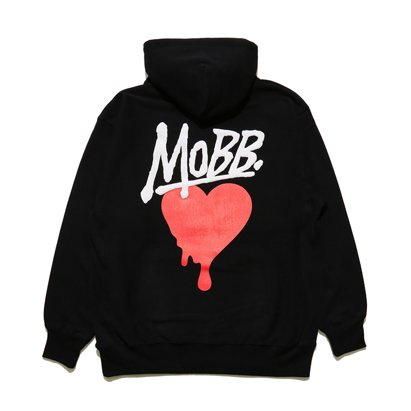 HEART DRIP HOODIE -BLACK-