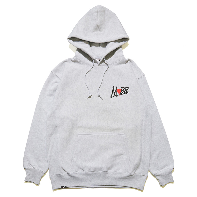 HEART DRIP HOODIE -GREY-