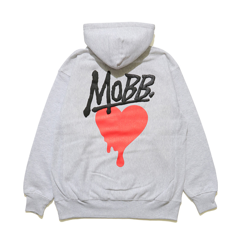 HEART DRIP HOODIE -GREY-