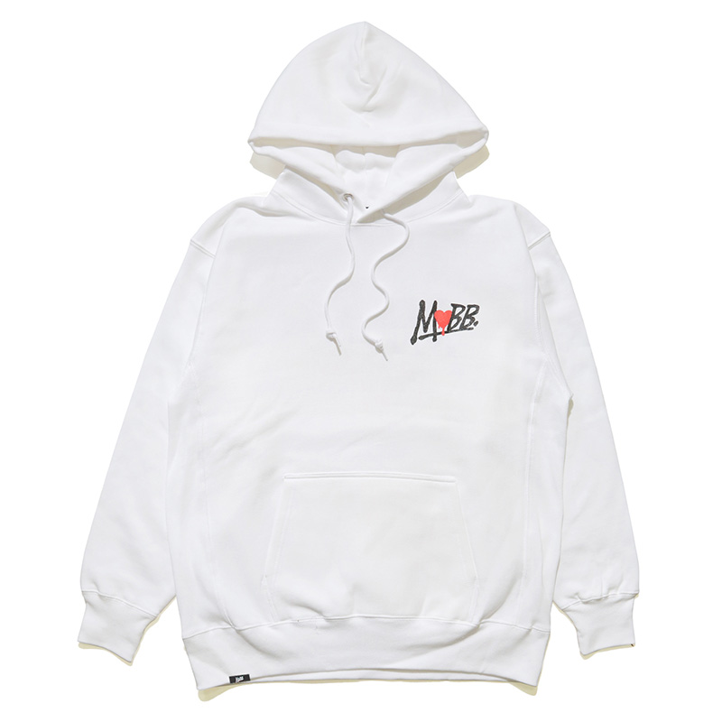HEART DRIP HOODIE -WHITE-