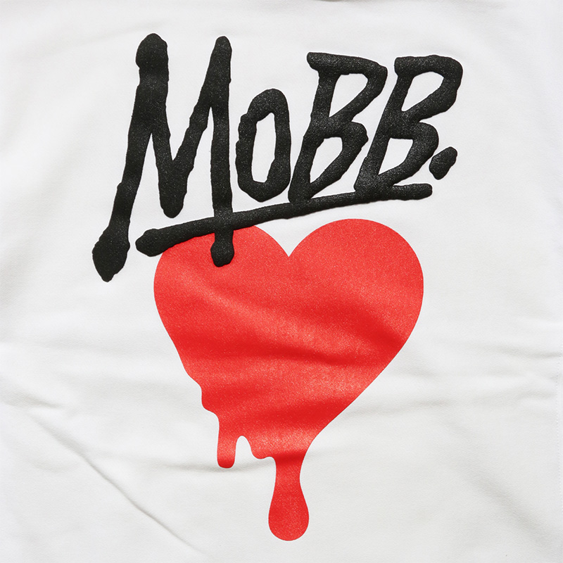 HEART DRIP HOODIE -WHITE-