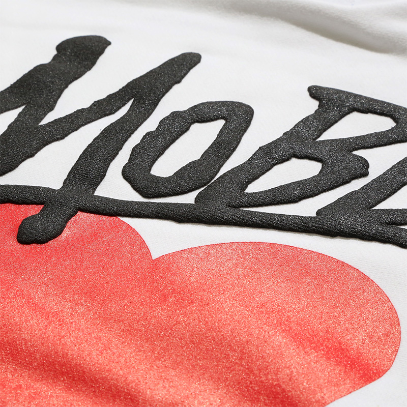 HEART DRIP HOODIE -WHITE-