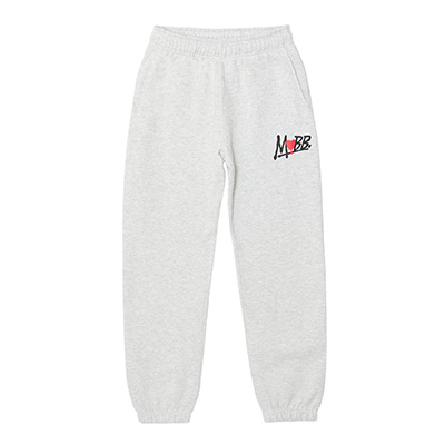 HEART DRIP SWEAT PANTS -GREY-