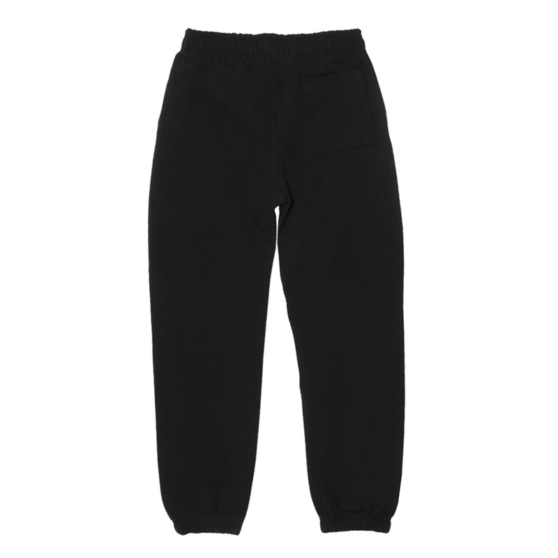HEART DRIP WAPPEN SWEAT PANTS -BLACK-