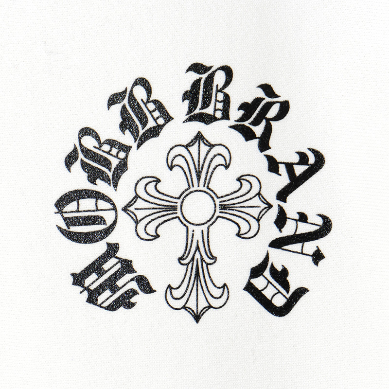 CROSS HOODIE -WHITE-