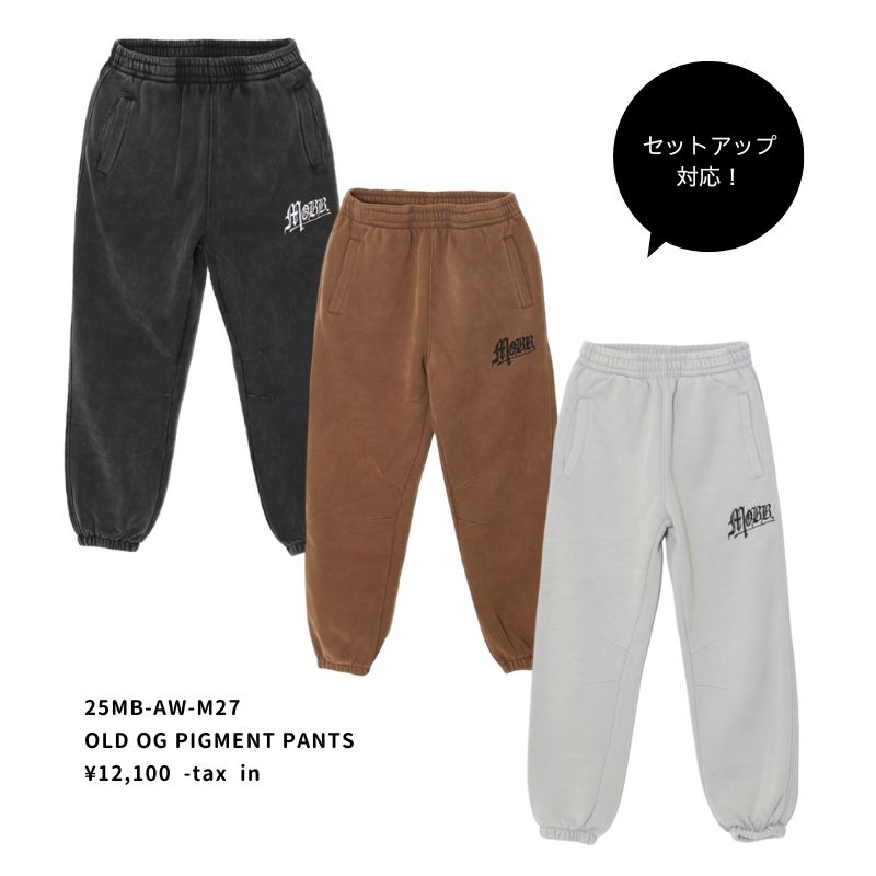 OLD OG PIGMENT ZIP HOODIE -GREY-