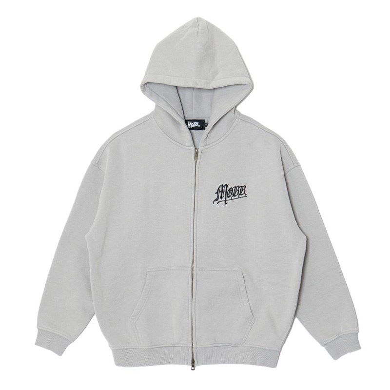 OLD OG PIGMENT ZIP HOODIE -GREY-