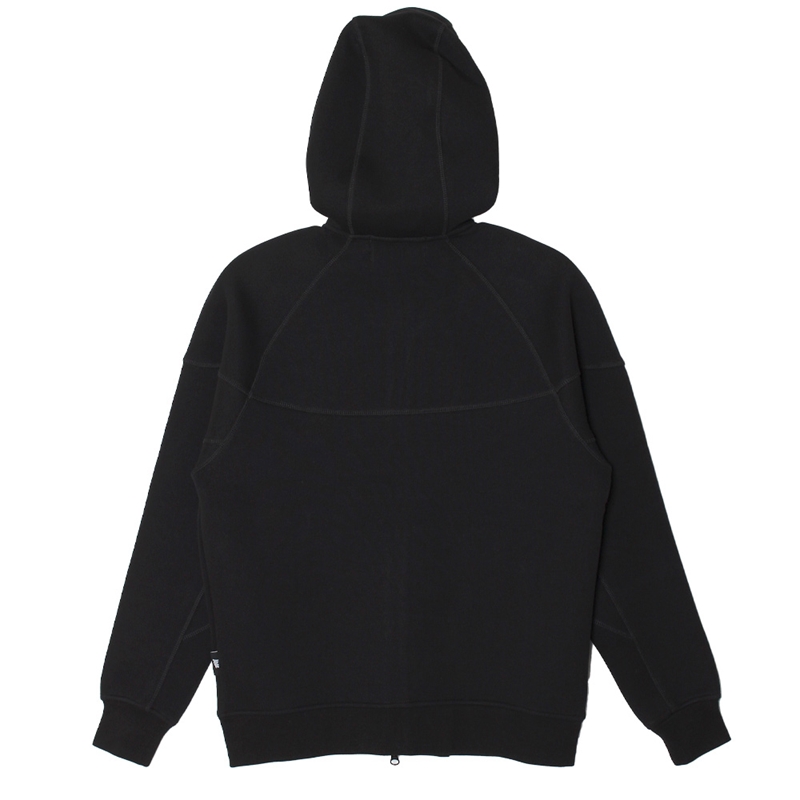 TECH SWEAT ZIP HOODY -BLACK-