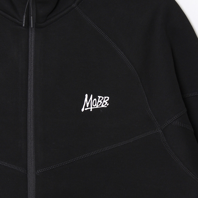 TECH SWEAT ZIP HOODY -BLACK-