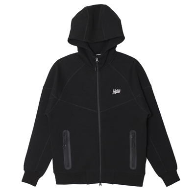 TECH SWEAT ZIP HOODY -BLACK-(XL)