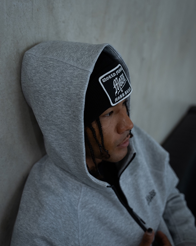 TECH SWEAT ZIP HOODY -GREY-