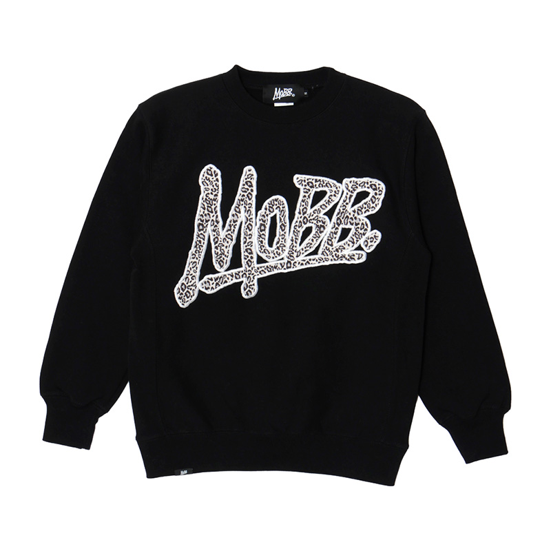 OG LEOPARD WAPPEN CREW SWEAT -BLACK-