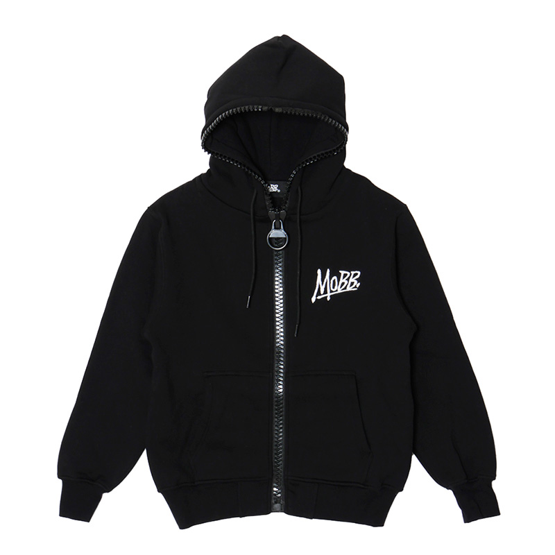 OG BIG ZIP HOODIE -BLACK-