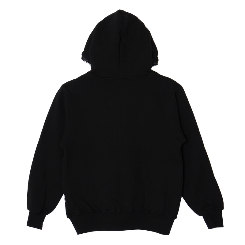 OG BIG ZIP HOODIE -BLACK-