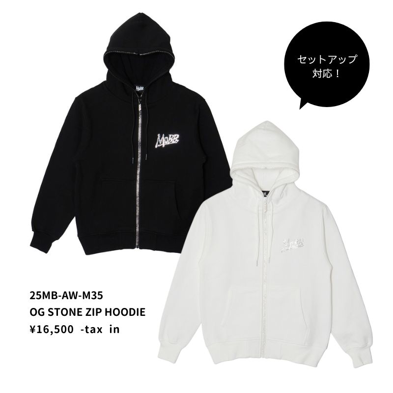 OG STONE ZIP PANTS -WHITE-