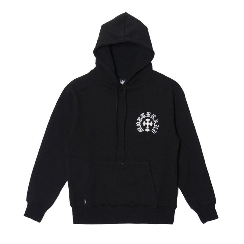 CROSS WAPPEN HOODIE -BLACK-