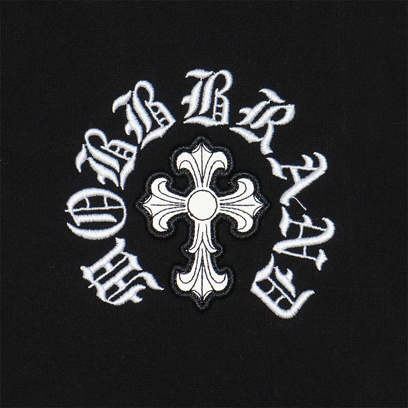 CROSS WAPPEN HOODIE -BLACK-