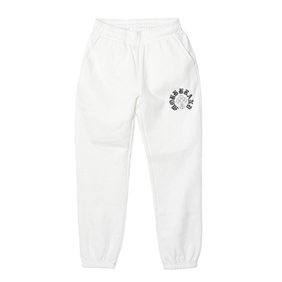 CROSS SWEAT PANTS -WHITE-