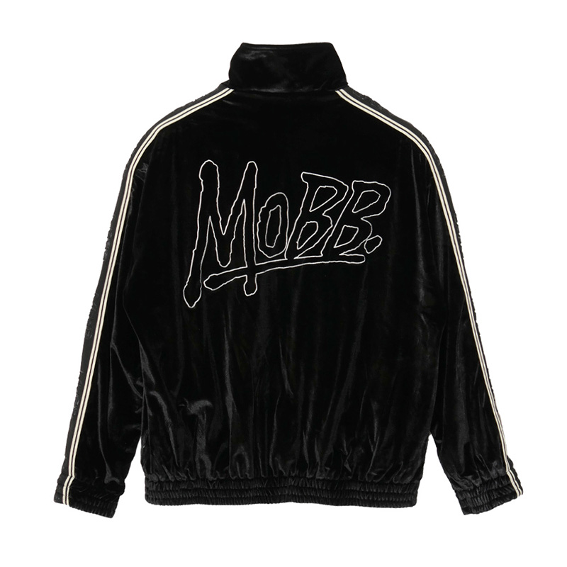 VELOR TRACK JACKET -BLACK-