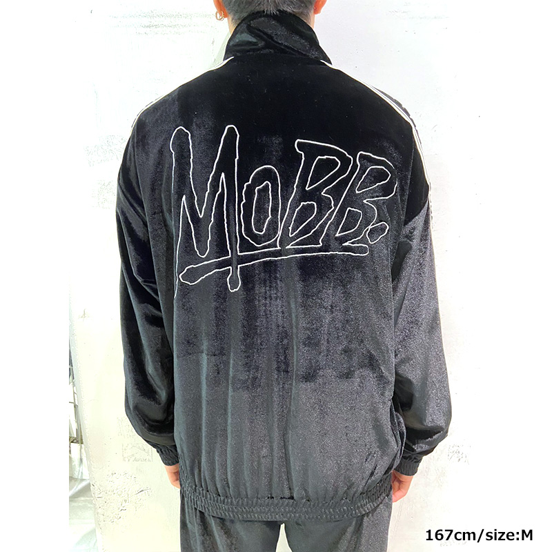 VELOR TRACK JACKET -BLACK-