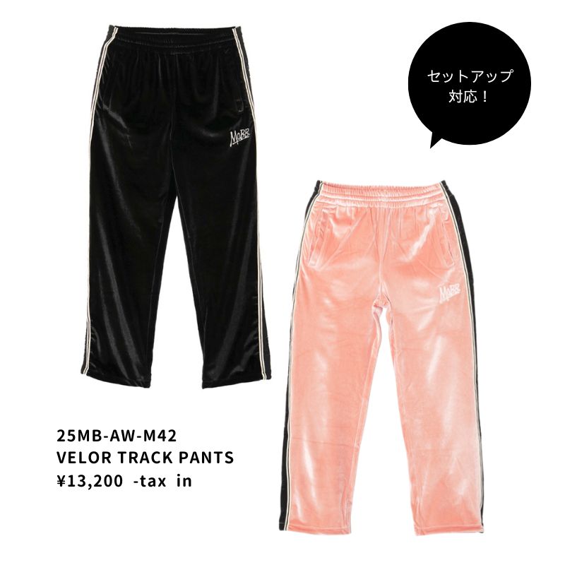 VELOR TRACK JACKET -BLACK-