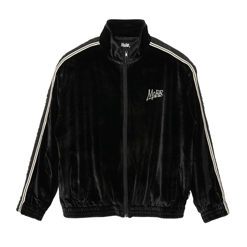 VELOR TRACK JACKET -BLACK-