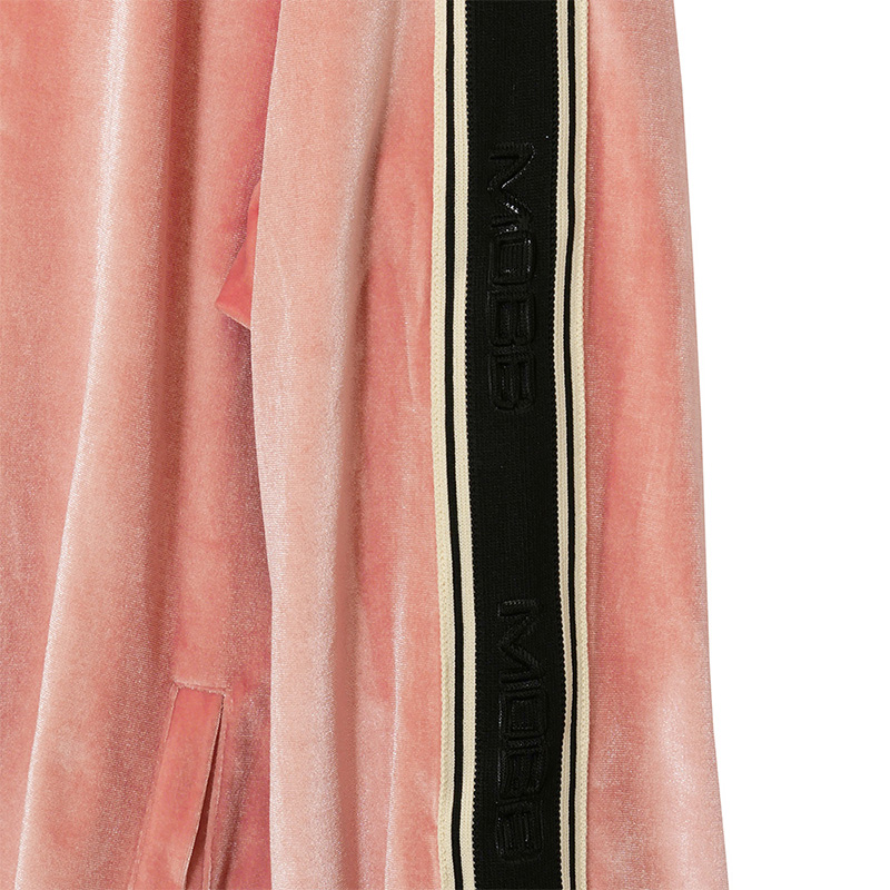 VELOR TRACK JACKET -PINK-