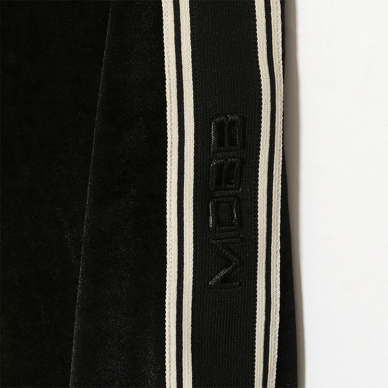 VELOR TRACK PANTS -BLACK-