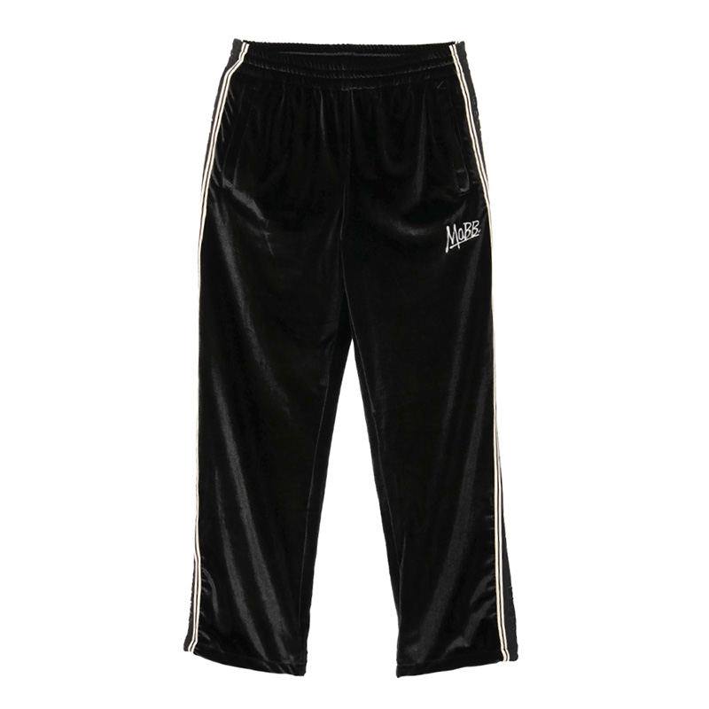 VELOR TRACK PANTS -BLACK-