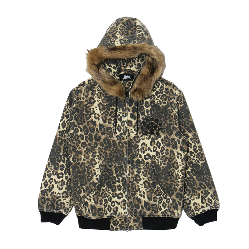 CROSS LEOPARD ACTIVE JACKET -BEIGE-