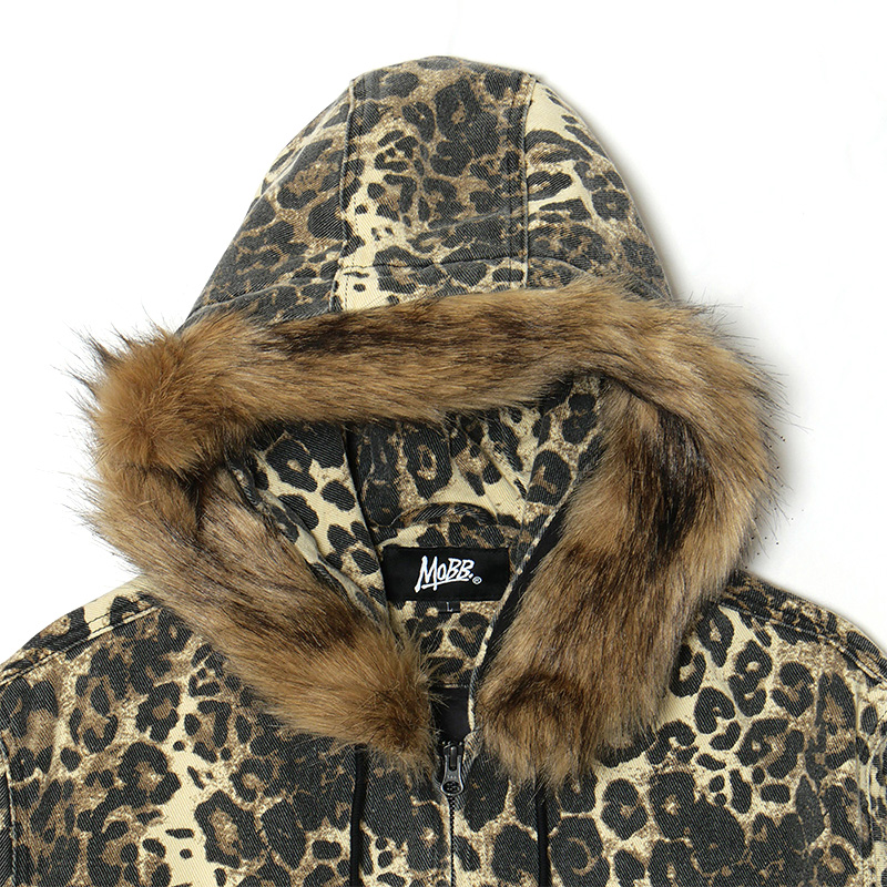 CROSS LEOPARD ACTIVE JACKET -BEIGE-